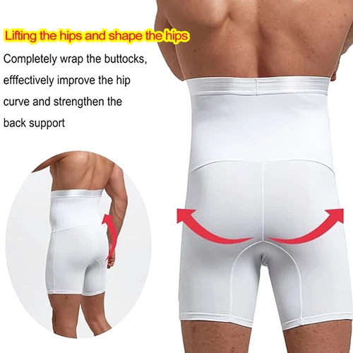 Boxer uomo body shaper miglioramento postura controllo pancia compressione intimo - Foto 8 di 30