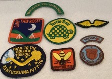 8 Vintage Girl Scout patches from Kentucky 19...
