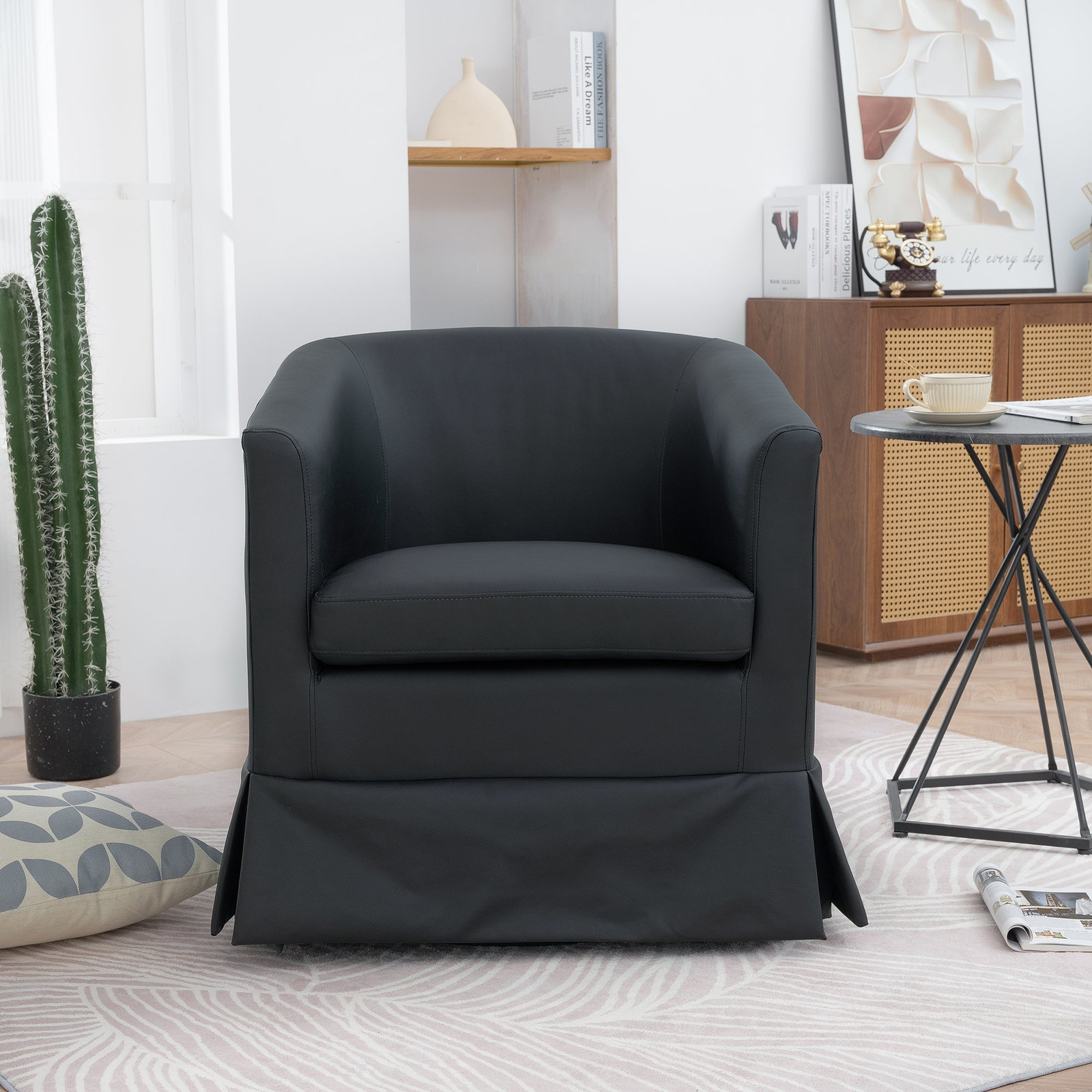 Oversized 360-Degree Swivel Papasan Chair for Ultimate Comfort
