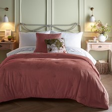 Quilted Bedspread Austell Soft Touch Velvet by Appletree Heritage Pink