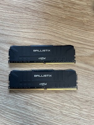 Crucial Ballistix, 3200 MHz, DDR4, DRAM , 16GB (8GBx2), Schwarz