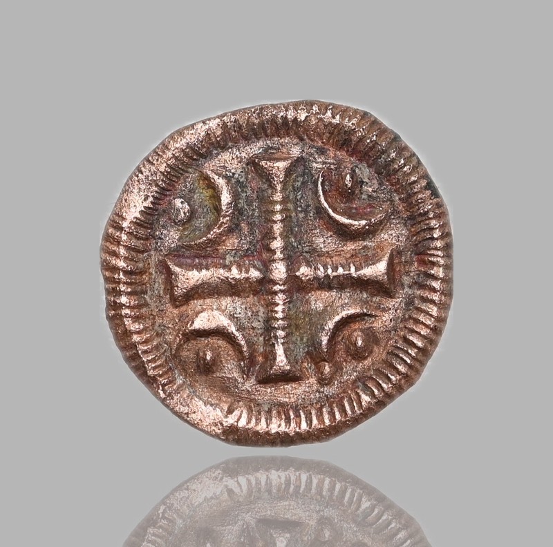 MEDIEVAL HUNGARY. Bela II, 1131-1141. Copper Denar, Cross type