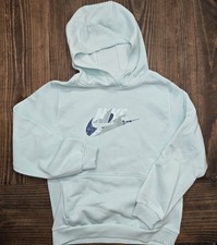 Youth Girls Nike Sportswear Club Fleece Hoodie Sz XL Jade Ice