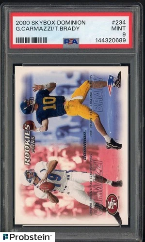 2000 Skybox Dominion #234 Tom Brady New England Patriots RC Rookie PSA 9 MINT