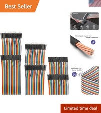 120pcs 20cm Dupont Jumper Wires Kit - Multicolored Ribbon for DIY Electronics