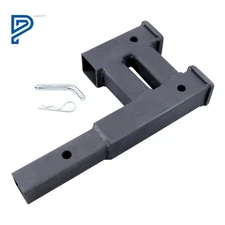 4000 LB Dual 2" Trailer Hitch Receiver Rise-Drop Adapter Extender Extension Tow