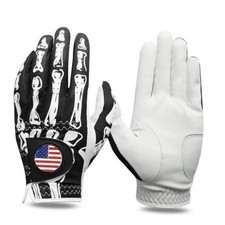 Golf Gloves Men 1 Pack with Ball Marker  Stylish Large 1 Pack Black Left