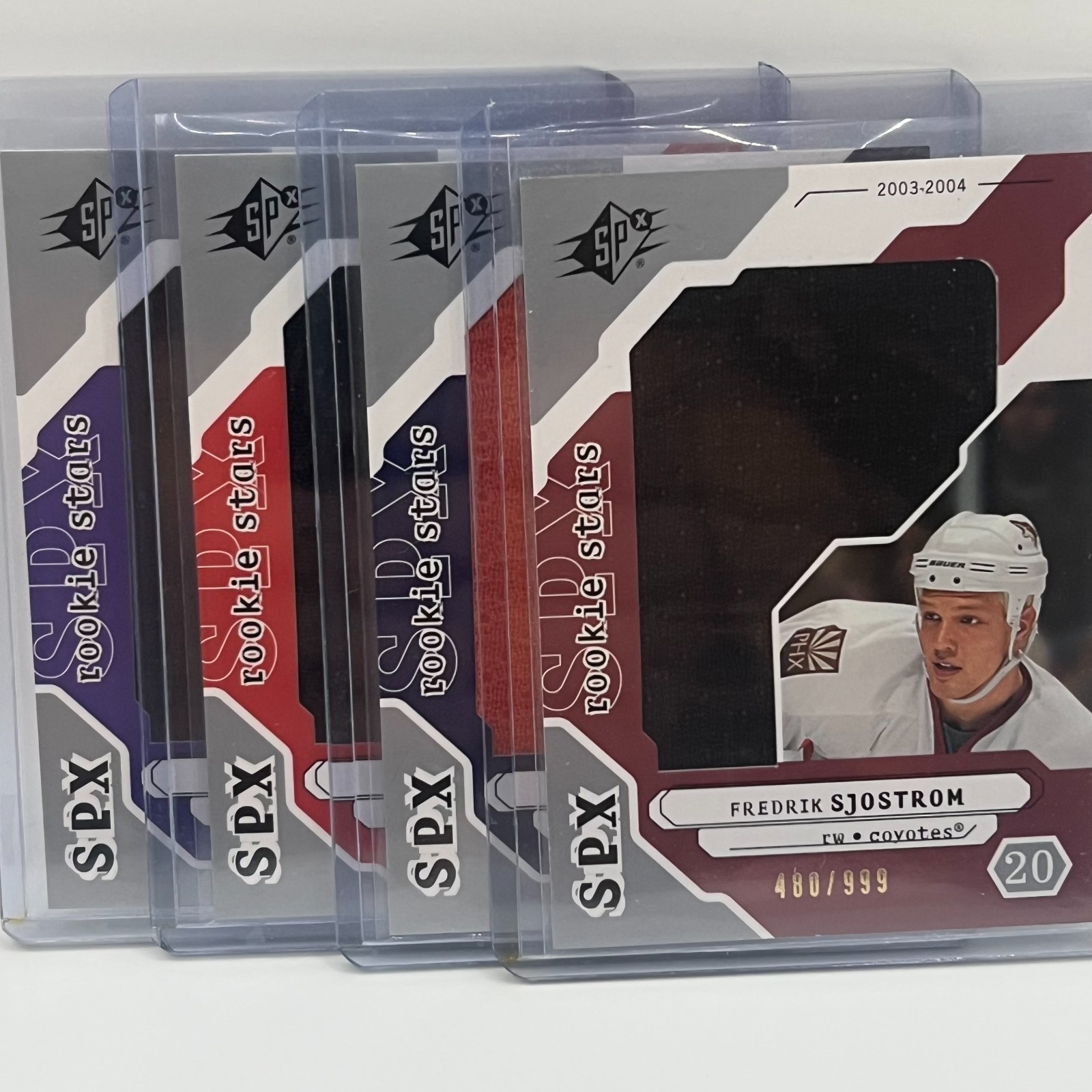 2003-04 Upper Deck SPx Fredrik Sjostrom Jersey RC #237 /999