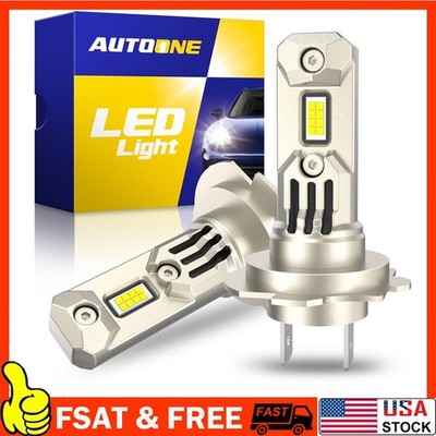 2x H7 10000K LED Headlight Kit High Low Beam Bulbs 3300000LM White Super Bright