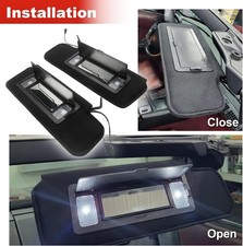 Pair Updated Sun Visors Sun Shades W/Bright LED Light For 1997-2004 Corvette C5