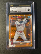 Shohei Ohtani 2021 Bowman Chrome Sapphire Orange /75 CSG 10