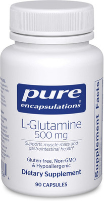 Pure Encapsulations L-Glutamine 500mg Gut & Immune Support Supplement 90 Caps
