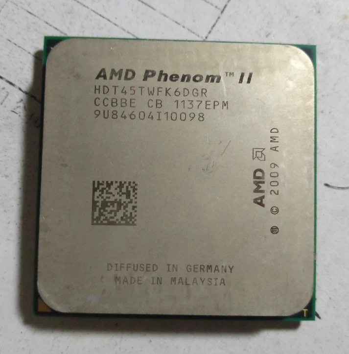 AMD Phenom II X6 1045T Socket AM3 2.7GHz Six-core Desktop CPU Processor 95W - Image 4 of 4