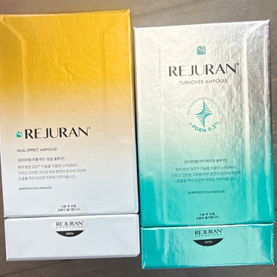 REJURAN Dual Effect Ampoule Set: Turnover + c-PDRN 0.5% Face Anti-Aging
