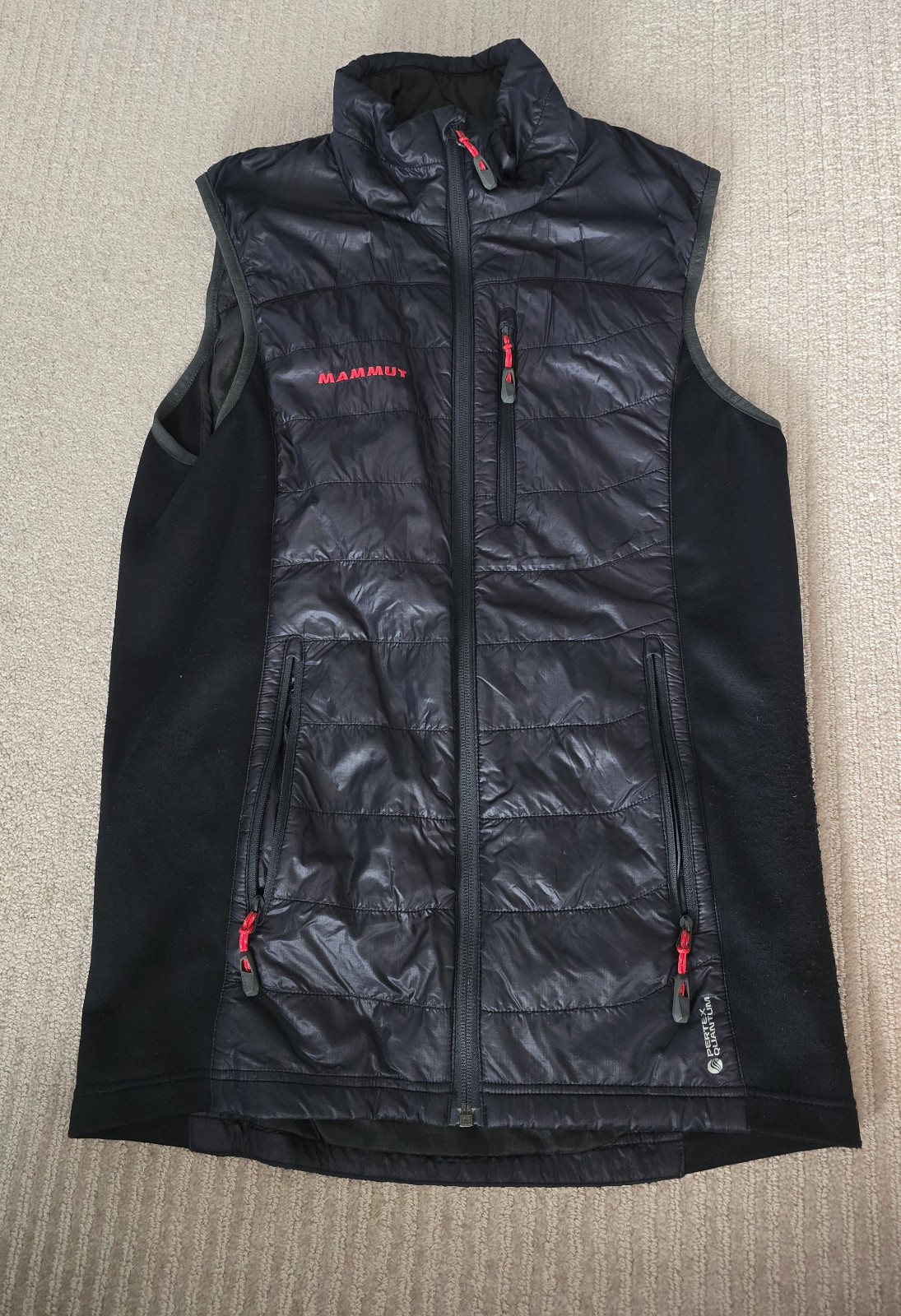 Mammut Polartec Alpha Ultralight Puffer Vest Gray Men's Size Small
