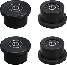 Qty.4 Machined Wheels/Rollers Compatible Total Gym Replacement, Fits Models 1000