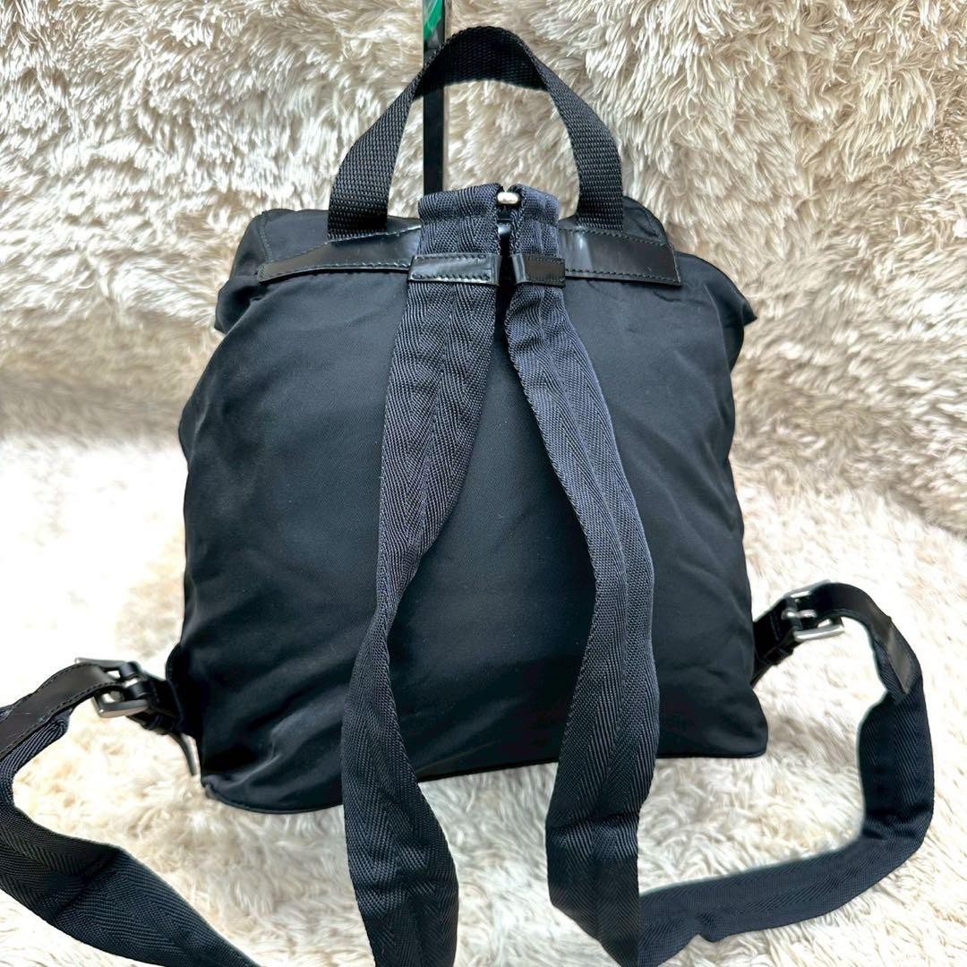 Excellent condition PRADA Backpack Black Nylon Tr… - image 3