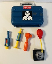 Fisher Price Pretend Medical Kit Doctors Bag w/ Accessories Vintage 2000