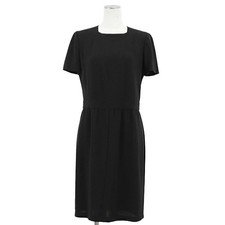 Chanel Vintage Wool Dress 98P P10330 Coco Mark Charm Short