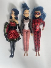 Miraculous LadyBug Fashion Collection Dolls Hero Switch Fashion Flip Lot of 3