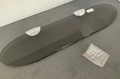 Grohe Saphir Glas Ablage in Bronze 70er Jahre - Bild 1 von 3