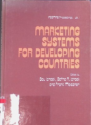 Marketing Systems for Developing Countries Izraeli, Dov, Dafna N. Izraeli and Fr