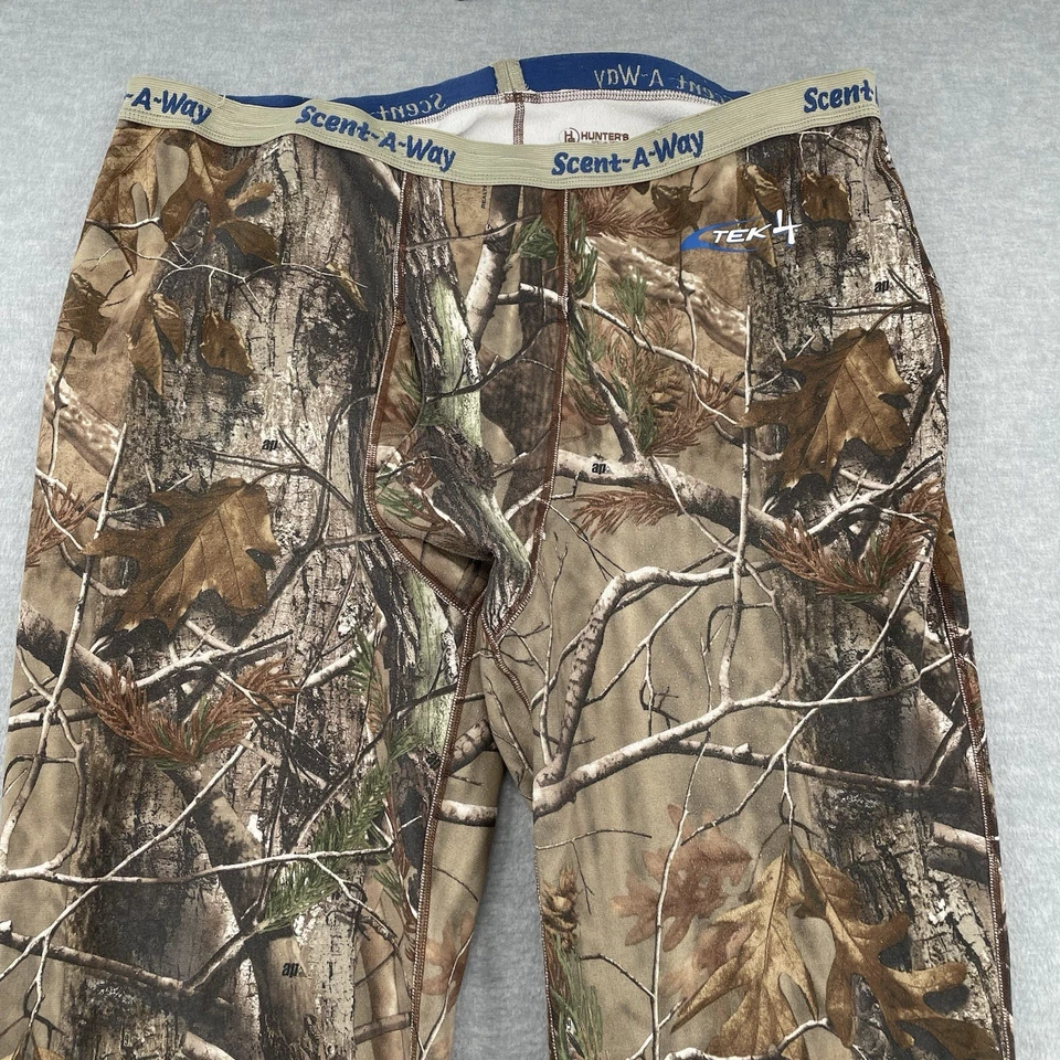Hunters Specialties Scent Away Tek 4 Pants Men's 3XL Realtree Camo Base Layer - Image 2 of 4