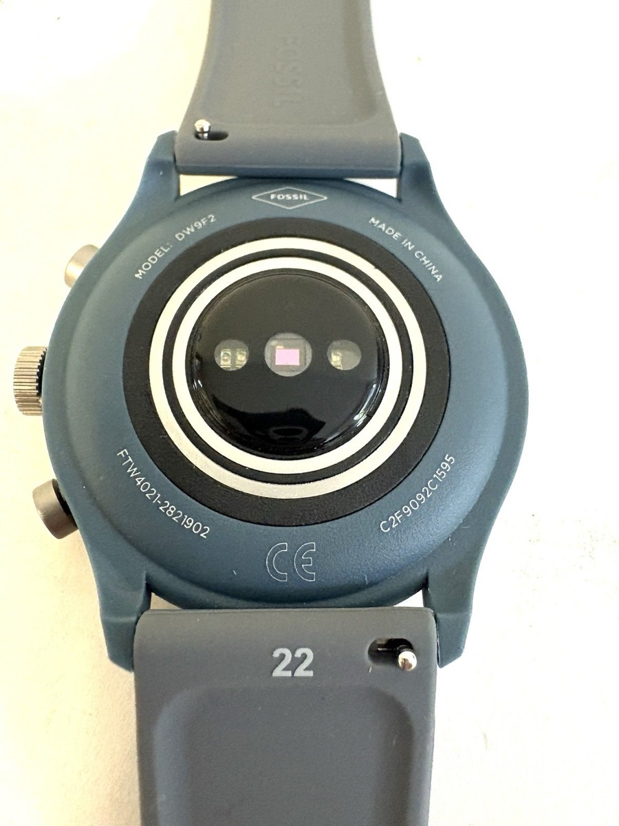 Fossil Sport Smartwatch DW9F2 Smokey Blue Silicone Band FTW4021