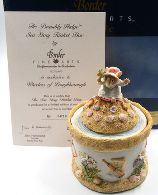 SELTENE BRAMBLY HEDGE BORDER FINE ARTS BFA SEA STORY SCHMUCKKÄSTCHEN LIMITIERTE AUSGABE BO756 BXD