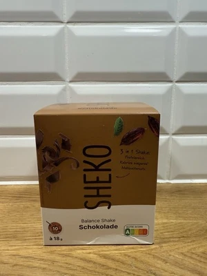 Top: SHEKO Balance Shake Schokolade Diät Shake 10 Portionen 18 Gramm Beutel!