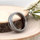 Polished Finish with Rope Edge Design 8mm durable Unisex Tungsten Carbide Ring — photo 3