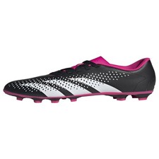 adidas Kids Predator Accuracy.4 Flexible Ground Soccer Cleats Black/White/Pink