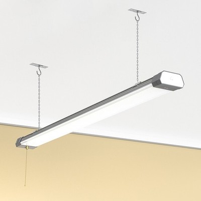 2Pcs 120W LED Shop Light AC 120V US Plug Cord 5000K Linkable Garage Warehouse