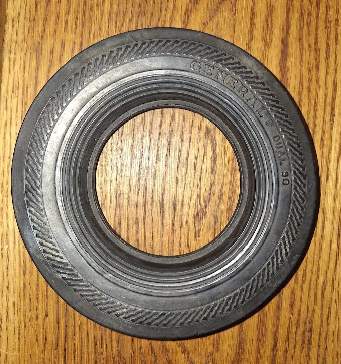 Vintage The General Dual 90 Tires Advertising Tire Ashtray