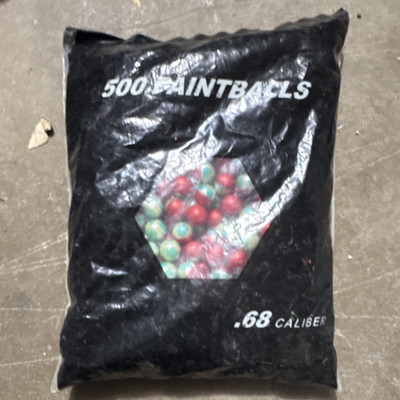 500 Count .68 Cal Gelatin Paintballs Bag - Gelatin Round Balls Ammo