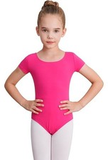Dance Pre-Owned Leotard 3XL Child Hot Pink Cotton Ballet Tap Jazz