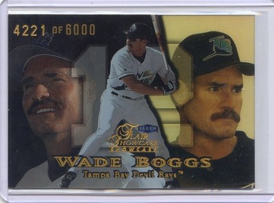 1999 Flair Showcase Row 1 Showtime #/6000 #128 WADE BOGGS