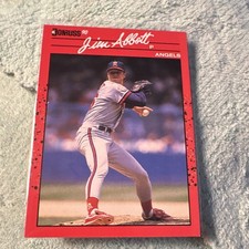 Donruss 1990 Jim Abbott #108 Los Angeles Angels MLB Baseball Card