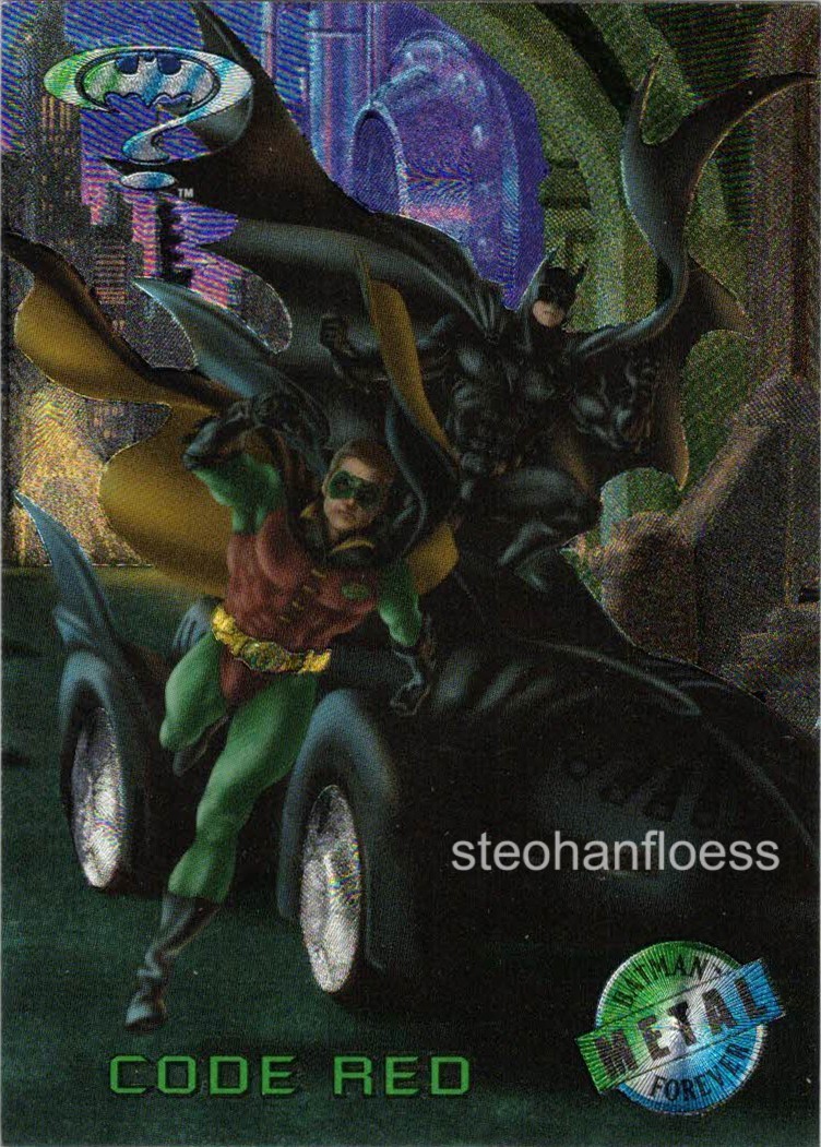 1995 DC Comics Fleer Batman Forever Metal You Pick the Base Card Finish Your Set