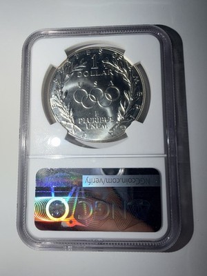 アメリカオリンピック1988年 1988 D Olympics Commemorative Silver Dollar NGC MS68 - SHACK PACK