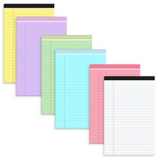 Utron 6 PCS Small Legal Pads 5x8 Colorful, Narrow Ruled Small Note Pads 5x8, ...