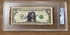 Dennis Rodman Signed Currency NBA Bulls HOF Autograph Worm PSA/DNA Authentic