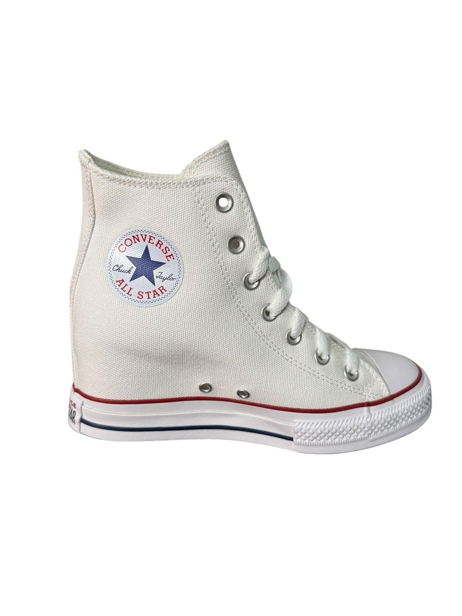 Size Converse Chuck Taylor Lux Wedge Mid White W