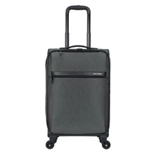 SKYLINE SOFTSIDE CARRY ON SPINNER SUITCASE - GRAY HEATHER - Scratch & Dent