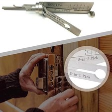 Key Decoder 2 In 1 Portable Lock Picking Set With Hook And Pickup Tool Essential Key Decoder 2 In 1 Portable Lock Picking Set With Hook And Pickup Tool Essential