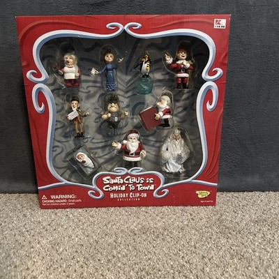 SANTA CLAUS IS COMIN TO TOWN Holiday Clip-On Collection 2004 Memory Lane Kringle