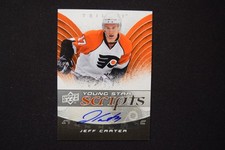 Jeff Carter 2008-09 Upper Deck Trilogy Script Autograph Signature Young Stars