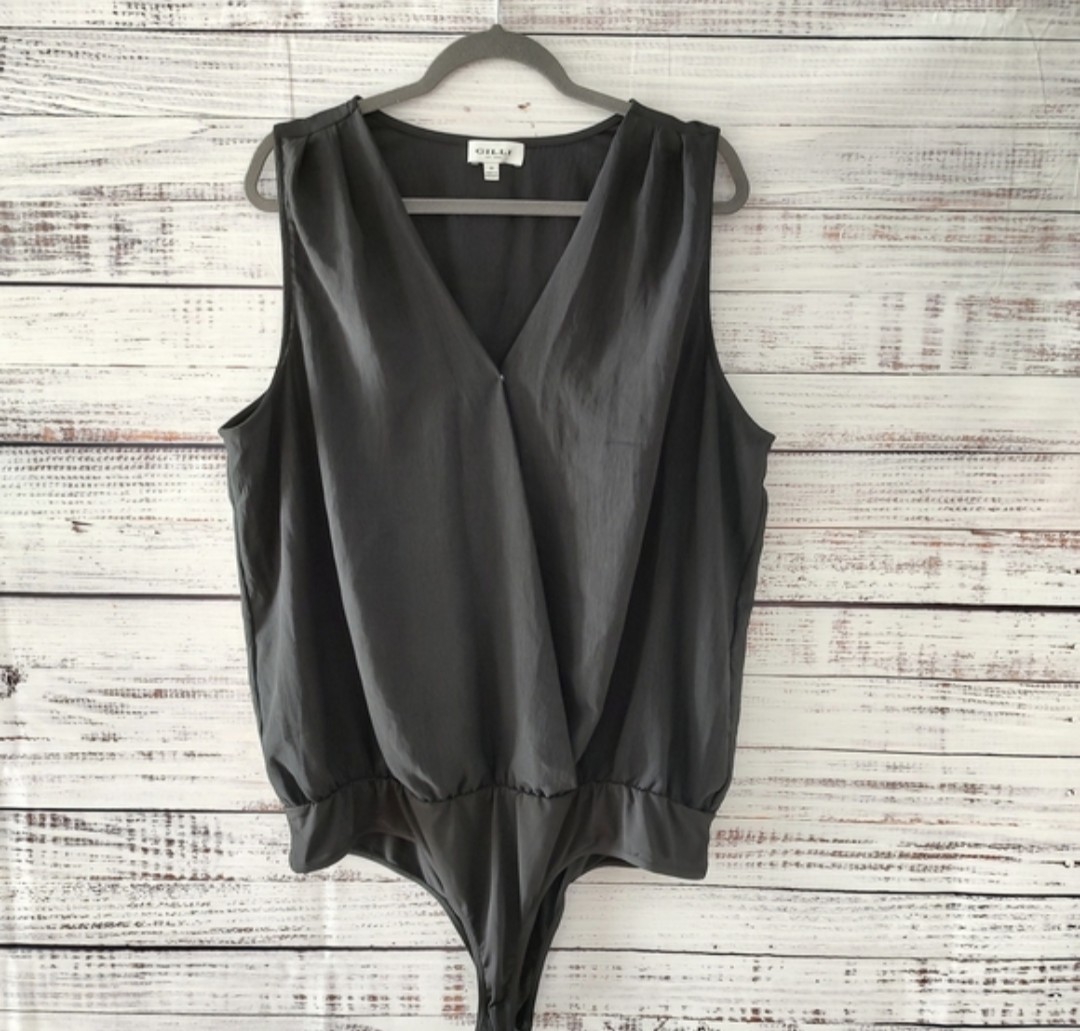 Gilli Black Bodysuit Stitch Fix 3X Plus Size NEW