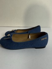 Bebe girls denim ballet flats with bow accent 1 New with tags