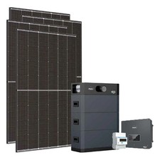 Kit fotovoltaico trifase 15300W inverter 15kW accumulo 15.36kWh Zucchetti